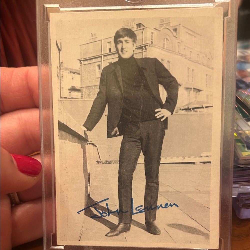 Vintage Black and White John Lennon Photo